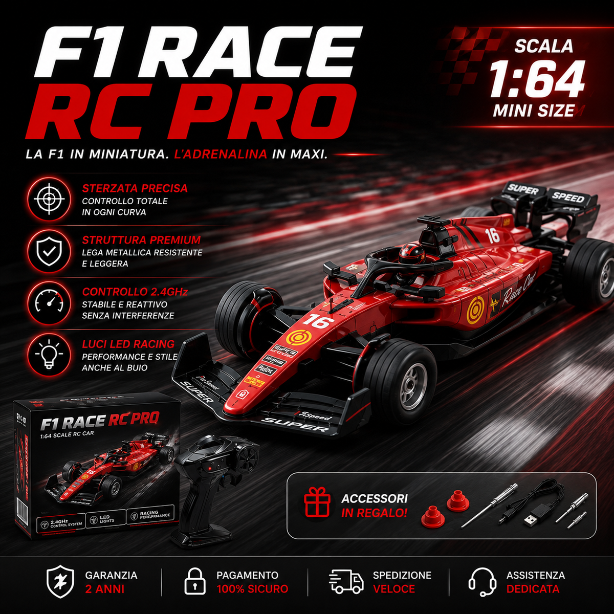 AUTO TELECOMANDATA F1 RACE PRO 2.0